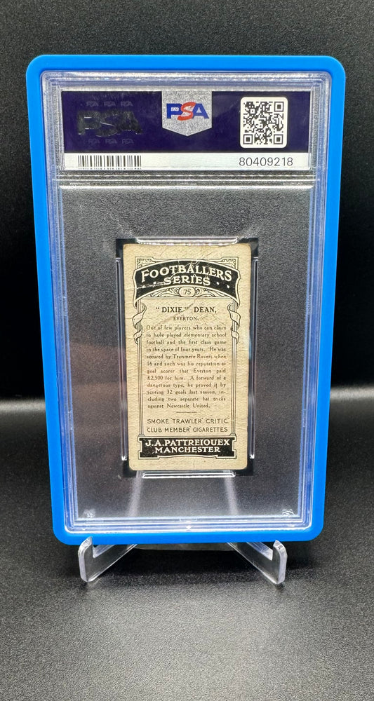 1928 Dixie Dean Everton J.A. Pattreiouex Footballers Series PSA 1