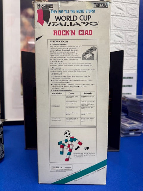 Italia 90 Mascot Rock'n Ciao in box