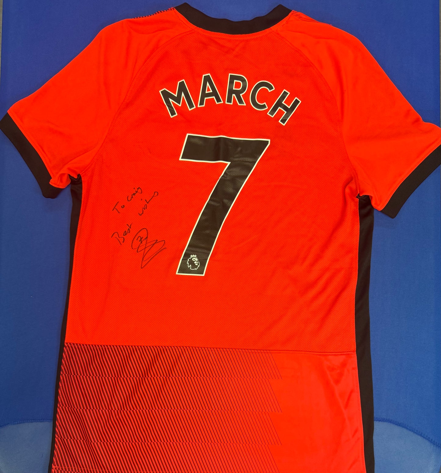 Brighton & Hove Albion 2022/23 Away Shirt – Signed by Solly March (To Craig)