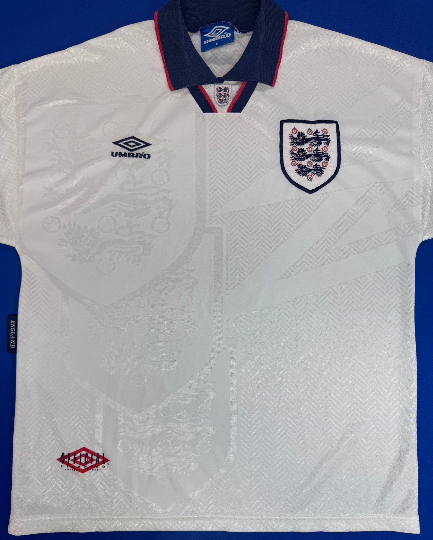 England 1993/95 - Home Medium Excellent Condition