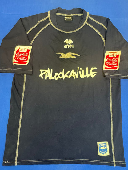 Brighton & Hove Albion Match Worn Shirt – Charlie Oatway – Stoke City v Brighton & Hove Albion – 5 March 2005 – Palookaville Sponsor – Alive & Kicking Charity Edition