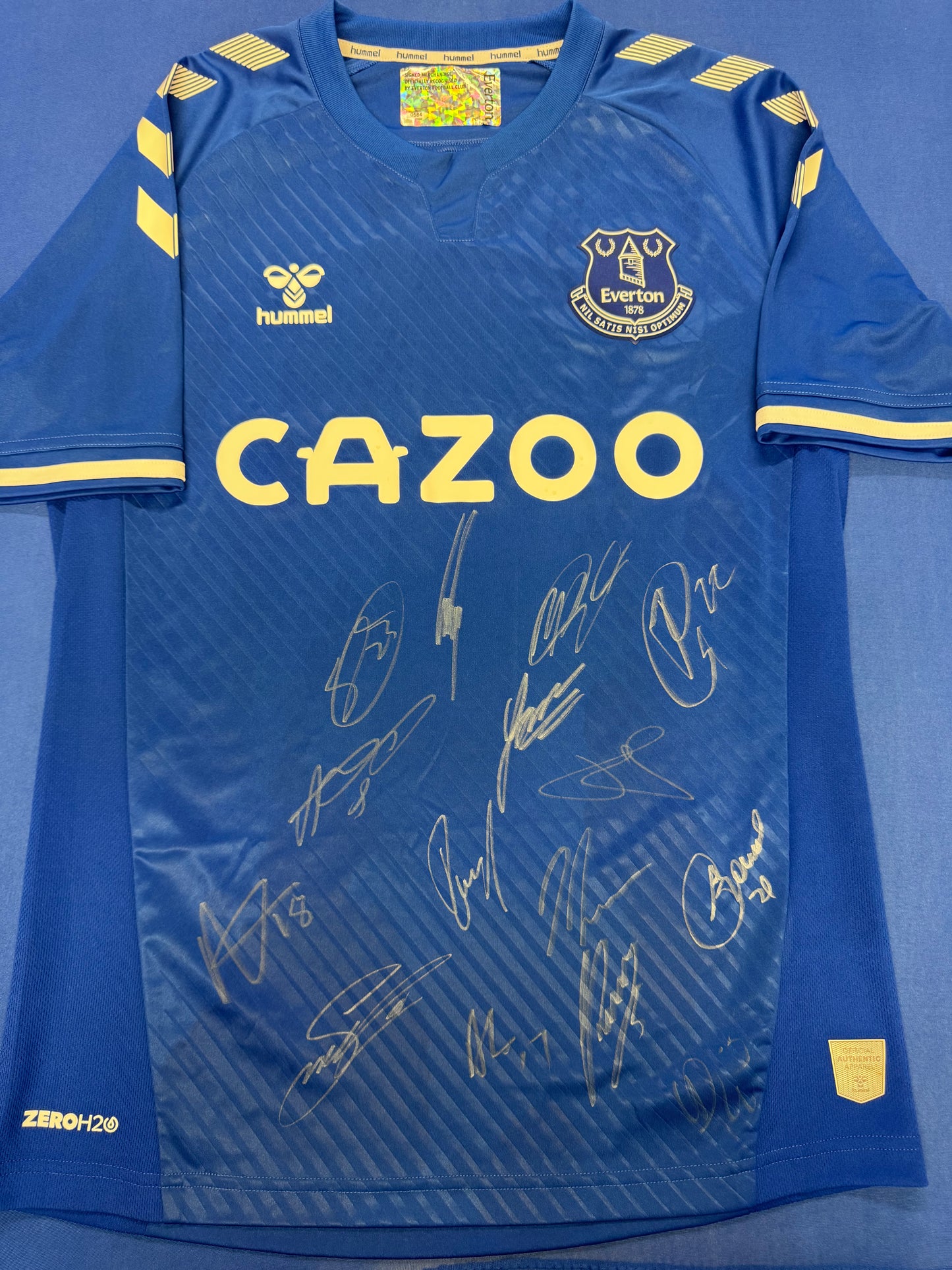 Everton Home 2020/21 Official Club Multi Signed Shirt