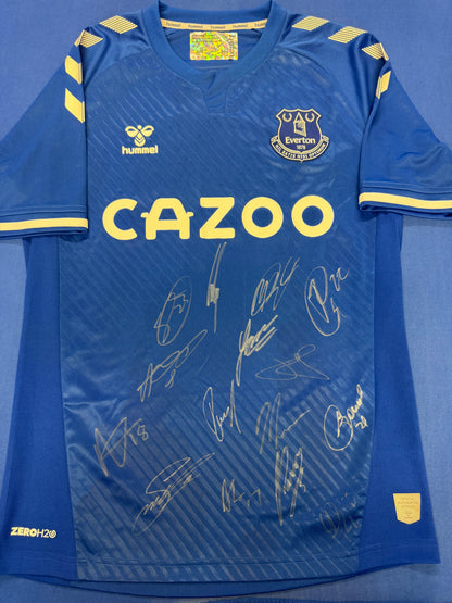 Everton Home 2020/21 Official Club Multi Signed Shirt
