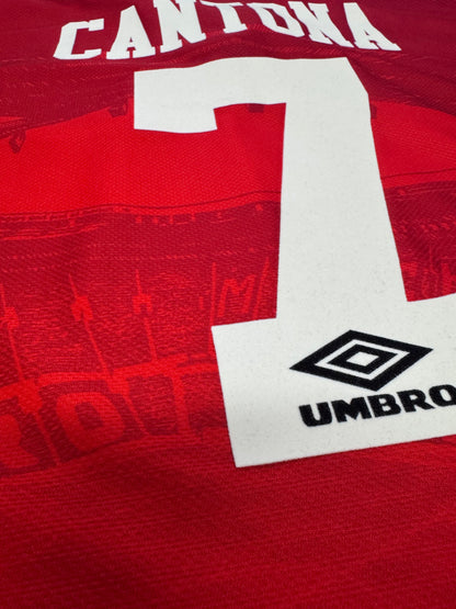 Manchester United 1995/96 - Home - XL - Cantona Nameset Very Good Condition