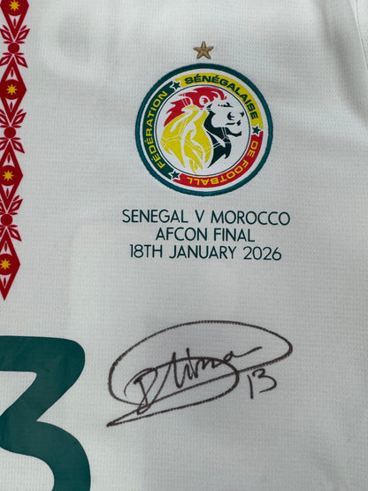 Senegal 2026 AFCON Shirt - Large - Signed by Iliman Ndiaye