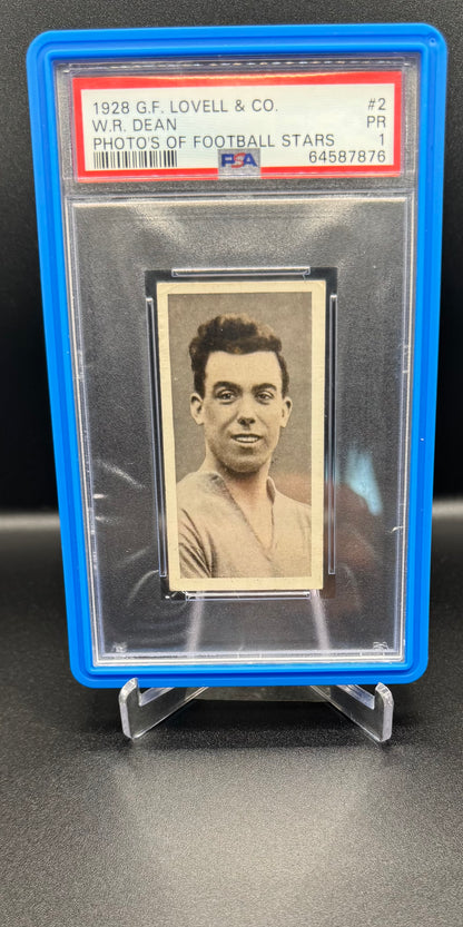 1928 W.R. Dixie Dean G.F. Lovell & Co. Photo’s Of Football Stars PSA 1