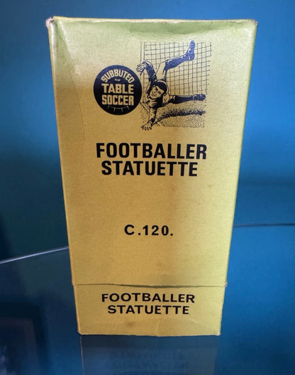 Subbuteo Vintage Footballer Statuette C.120. Boxed Tottenham Hotspurs