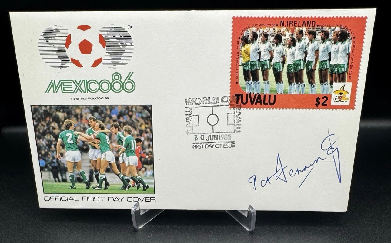 World Cup Mexico 86 First Day Covers Northern Ireland Signed Pat Jennings