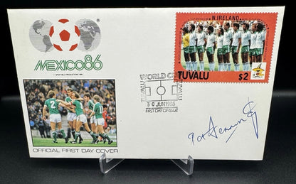 World Cup Mexico 86 First Day Covers Northern Ireland Signed Pat Jennings
