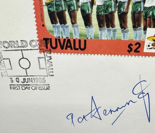 World Cup Mexico 86 First Day Covers Northern Ireland Signed Pat Jennings