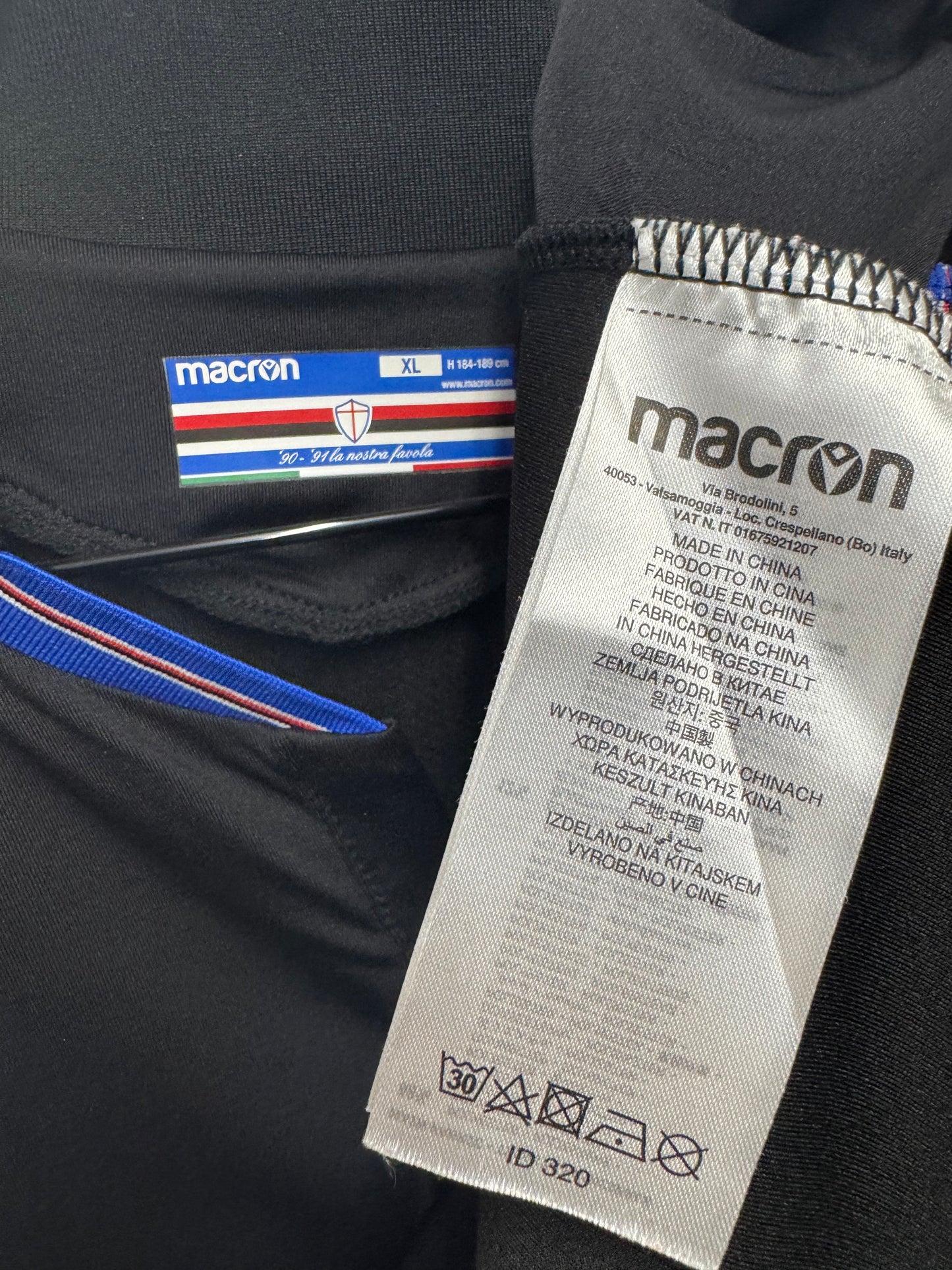 Sampdoria Shirt 20/21 XL Slim Fit VGC